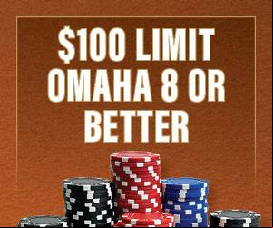 $100 Limit Omaha 8 or Better